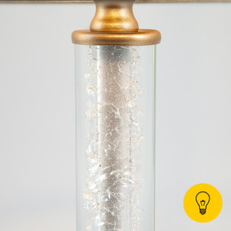 Настольная лампа с абажуром 01075/1 перламутровое золото