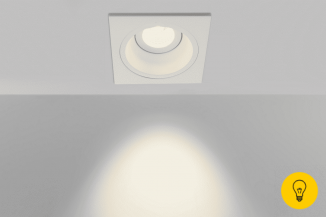 Корпус светильника потолочный встраиваемый  наклонный, COMBO-41-WH, Белый, IP20