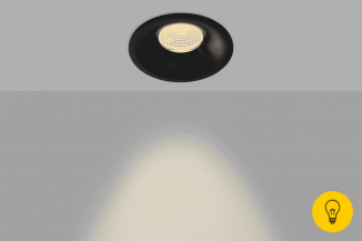 Корпус светильника потолочный встраиваемый, COMBO-43-BL, Черный, IP20