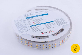 Лента светодиодная LUX, 5050, 120 LED/м, 28,8 Вт/м, 24В, IP33, RGB + теплый белый (RGB+3000K)
