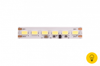 Лента светодиодная LUX, 5730, 120 LED/м, 26,8 Вт/м, 24В, IP33, Холодный белый (6000K)