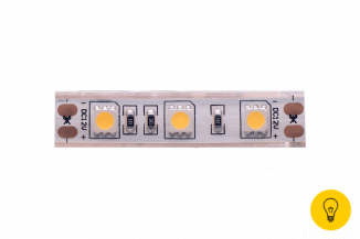 Лента светодиодная стандарт 5050, 60 LED/м, 14,4 Вт/м, 12В , IP68, Цвет: Теплый белый
