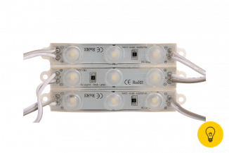Модуль светодиодый линзованный SWG , 3LED, 1,08Вт, 12В, IP65, Цвет: 6000-6500 К Холодный белый, провод 9см