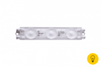 Модуль светодиодый линзованный SWG , 3LED, 3Вт, 12В, IP66, Цвет: 7500К Ультра холодный белый, провод 9см