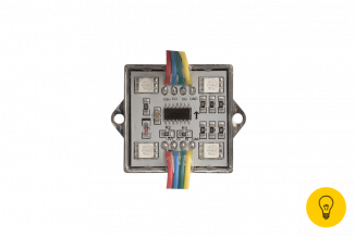 Модуль светодиодый SWG , 4LED, 1,25Вт, 12В, IP65, Цвет: RGB, провод 15см