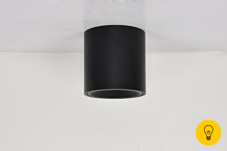 Светильник светодиодный потолочный накладной , серия GW, Черный, 11Вт, IP20, Теплый белый (3000К)