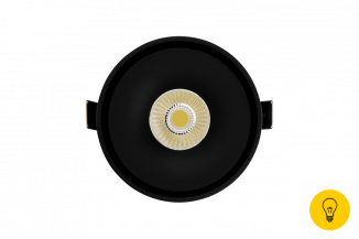 Светильник светодиодный потолочный встраиваемый поворотный, серия WL, Черный, 12Вт, IP20, Нейтральный белый (4000К)