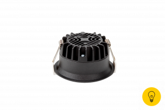 Светильник светодиодный диммируемый потолочный встраиваемый , серия WL-BQ, Черный, 9Вт, IP20, Теплый белый (3000К)