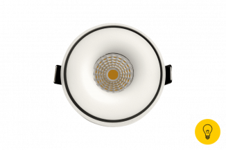 Светильник светодиодный потолочный встраиваемый наклонно-поворотный, серия I, Белый, 15Вт, IP20, Теплый белый (3000К)