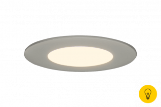 Светильник светодиодный потолочный встраиваемый PL, Белый, Пластик + алюминий, Теплый белый (2700-3000K), 3Вт, IP20
