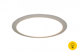 Светильник светодиодный потолочный встраиваемый PL, Белый, Пластик + алюминий, Нейтральный белый (4000-4500K), 24Вт, IP20