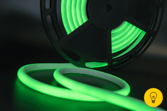Термолента светодиодная SMD 2835, 180 LED/м, 12 Вт/м, 24В , IP68, Цвет: Зеленый
