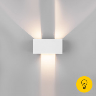 Уличный настенный светодиодный светильник WINNER DOUBLE LED IP54 35137/W белый