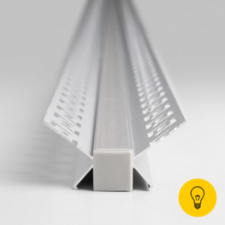 Встраиваемый угловой алюминиевый профиль (внутренний угол) для светодиодной ленты LL-2-ALP014