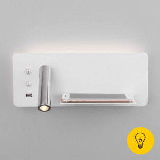 Настенный светодиодный светильник с USB Fant R LED (правый) MRL LED 1113 белый/хром