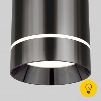 Накладной светодиодный светильник DLR021 9W 4200K Черный жемчуг