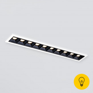 Встраиваемый точечный светодиодный светильник 9922 LED 20W 4200K белый/черный