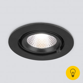 Встраиваемый точечный светодиодный светильник 9918 LED 9W 4200K черный