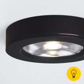 Накладной точечный светодиодный светильник черный DLS030