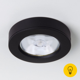 Накладной точечный светодиодный светильник черный DLS030