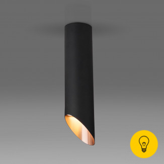 Накладной акцентный светильник DLN115 GU10 черный/золото