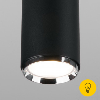 Трековый светильник для однофазного шинопровода Svit GU10 черный/хром MRL 1013