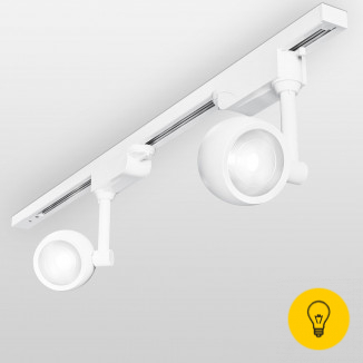 Трековый светодиодный светильник для однофазного шинопровода Oriol белый 12W 4200K LTB48