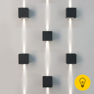 Winner черный уличный настенный светодиодный светильник 1548 TECHNO LED