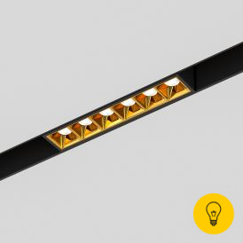 Slim Magnetic Трековый светильник 6W 4000K Artas (чёрный/золото) 85101/01