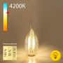 Филаментная светодиодная лампа Dimmable Свеча на ветру" CW35 5W 4200K E14 BLE1424"