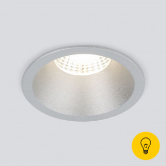 Встраиваемый точечный светодиодный светильник 15266/LED 7W 4200K серебро
