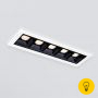 Встраиваемый точечный светодиодный светильник 9921 LED 10W 4200K белый/черный