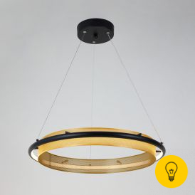 Умный подвесной светильник 90241/1 черный / золото