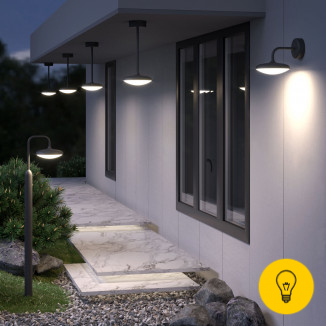 Светильник садово-парковый со светодиодами Portal 35162/H серый