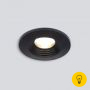 Встраиваемый светодиодный светильник LED 3W 3000K COB BK черный 9903 LED