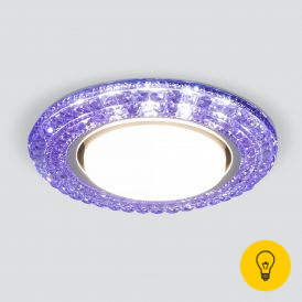 Точечный светильник со светодиодами 3030 GX53 VL фиолетовый