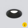 Встраиваемый светодиодный светильник черный 25028/LED