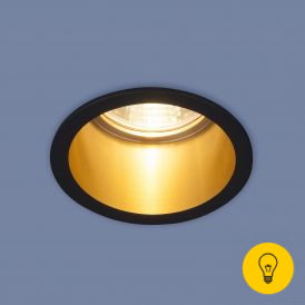 Встраиваемый точечный светильник 7004 MR16 BK/GD черный/золото