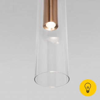 Подвесной светильник LED со стеклянным плафоном 50253/1 LED латунь