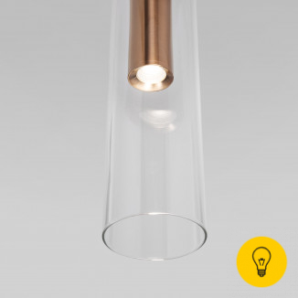 Подвесной светильник LED со стеклянным плафоном 50254/1 LED латунь