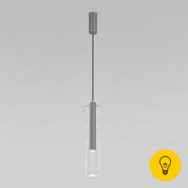 Подвесной светильник LED со стеклянным плафоном 50253/1 LED графит