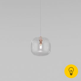 Подвесной светильник со стеклянным плафоном 50128/1 золото