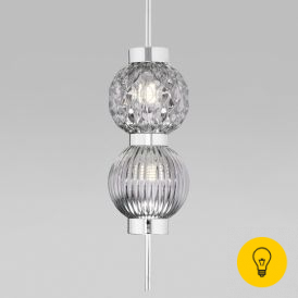 Подвесной светильник с плафонами 50186/2 хром