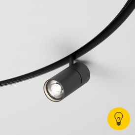 Slim Magnetic Трековый светильник для радиусного шинопровода 12W 4200K Comfi (чёрный) (Ø1200мм) 85189/01