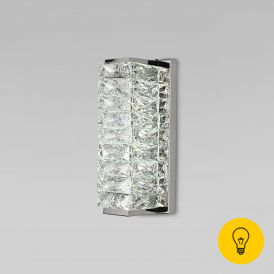Настенный светильник с хрусталем 40259 LED хром