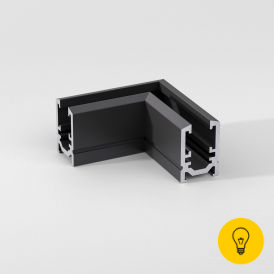 Mini Magnetic Коннектор угловой для накладного шинопровода (черный) 85179/00