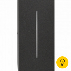 Bticino LIVING NOW.Лицевая панель для выключателей рольставень (вертикальное размещение) 1М цвет черный